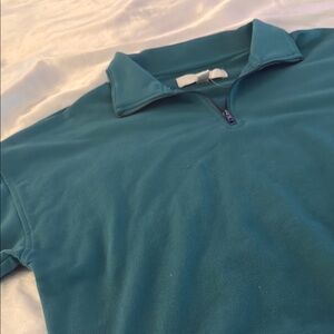 Thread & Supply Teal Half-Zip Sweater